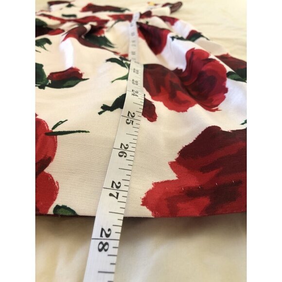 Dressed Up by Gymboree Red Rose Dress Girls 6 Button Detail Dance Church Easter - Picture 11 of 11